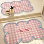 Heart-Patterned Bathroom Mat