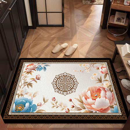Playful Citrus-Themed Bath Mat