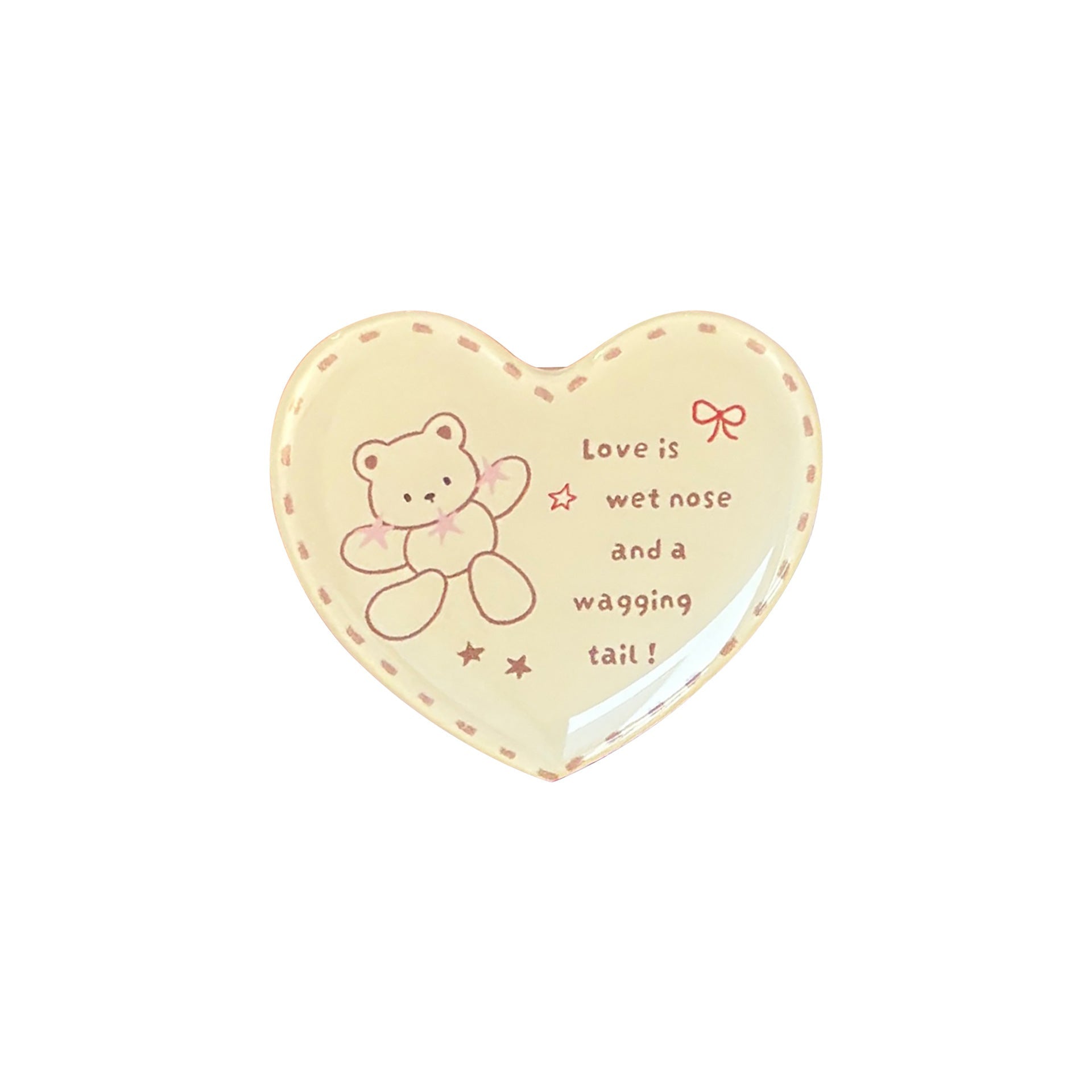 Heart-shaped ceramic