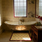 Vintage Floral Pattern Bath Mat