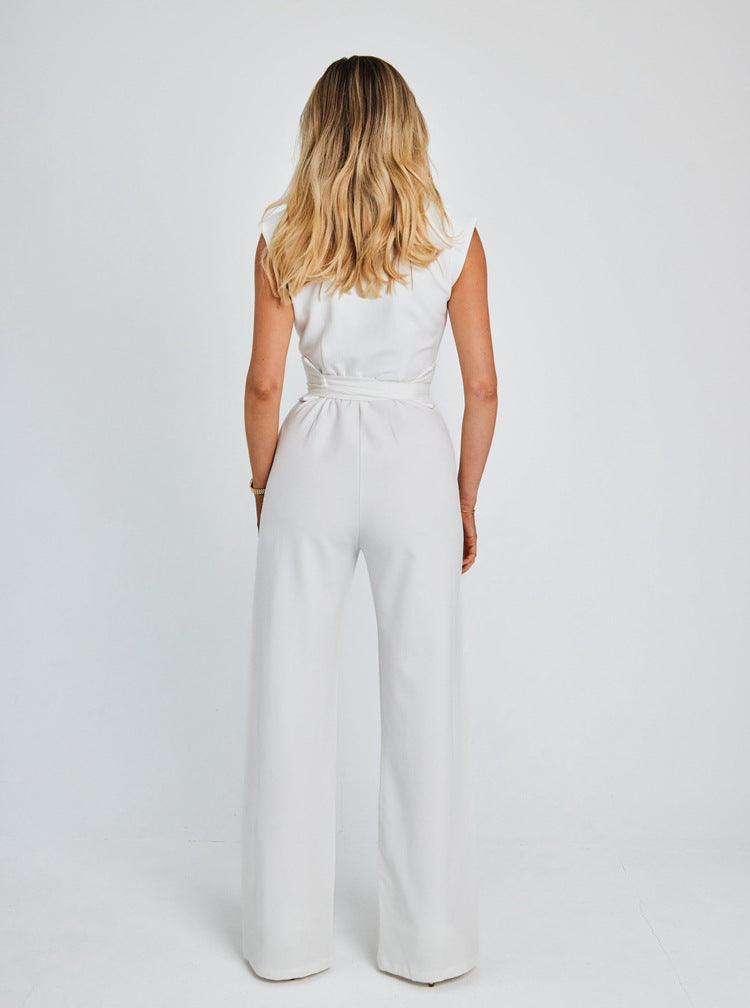 Sylis | Sleeveless Wide Leg Jumpsuit