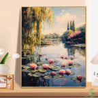 Floral Landscape Oil Painting Wall Art Meroci