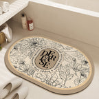 Floral Patterned Bath Mat