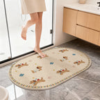 Cute Cartoon Cat Bath Mat