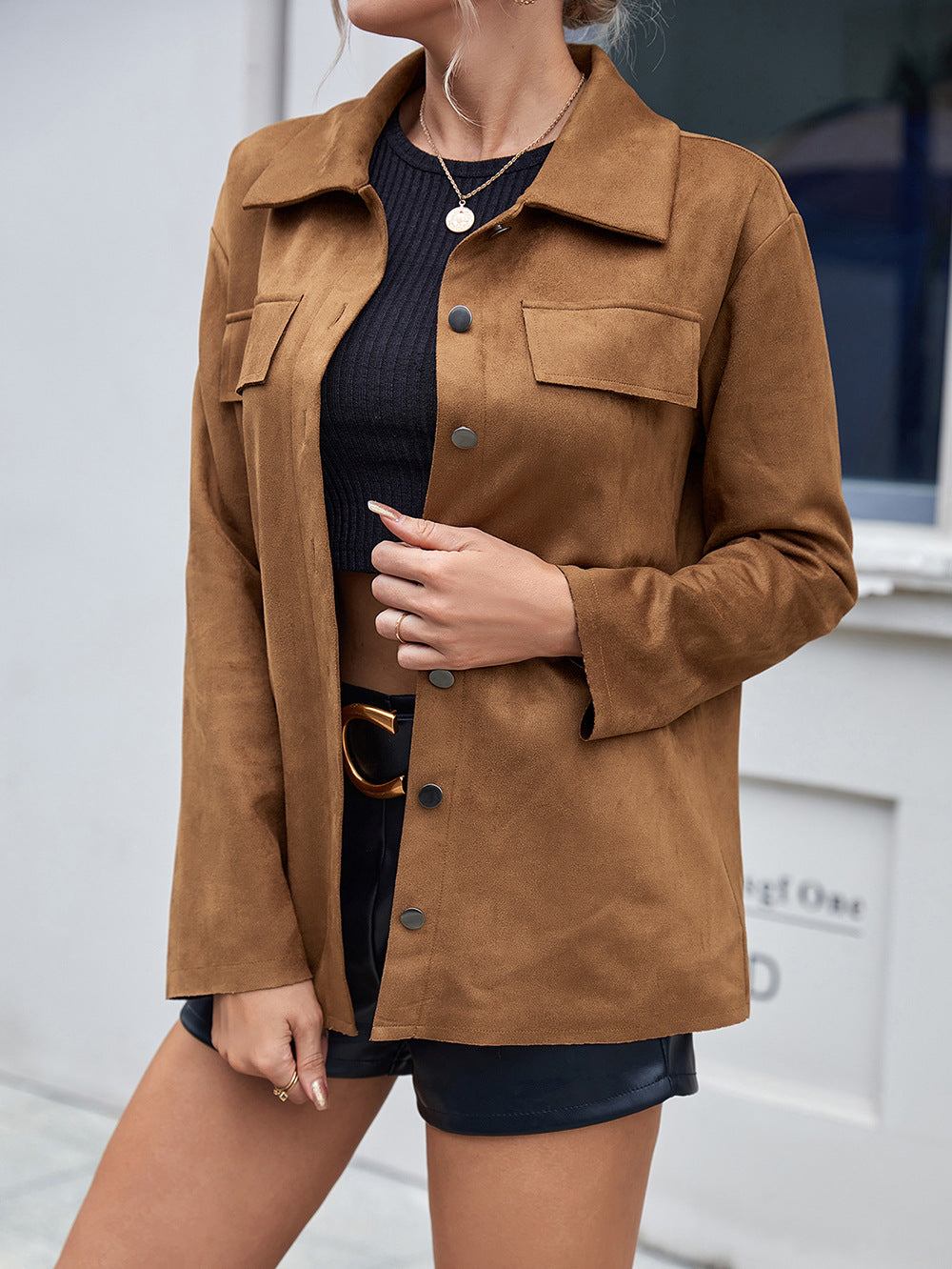 Sylis | Urban Elegance Vegan Suede Jacket