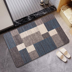 Geometric Pattern Textured Bath Mat