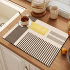 Playful Textured Kitchen Mat