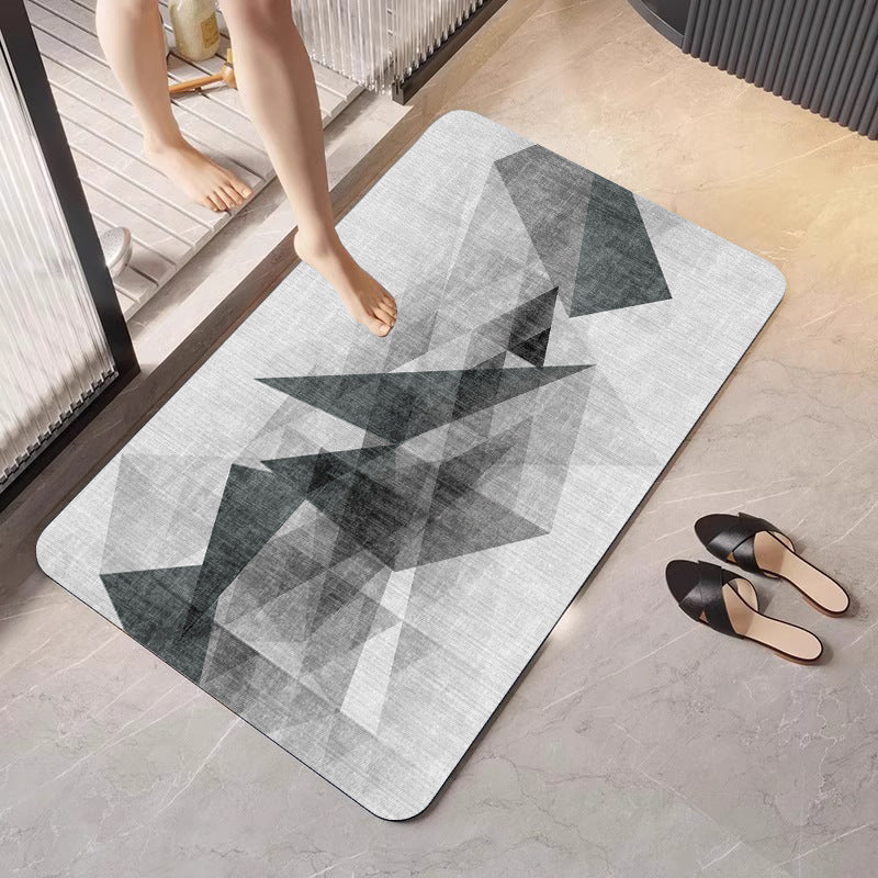 Geometric Patterned Bath Mat