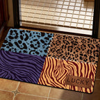 Artistic Floral Patterned Floor Mat