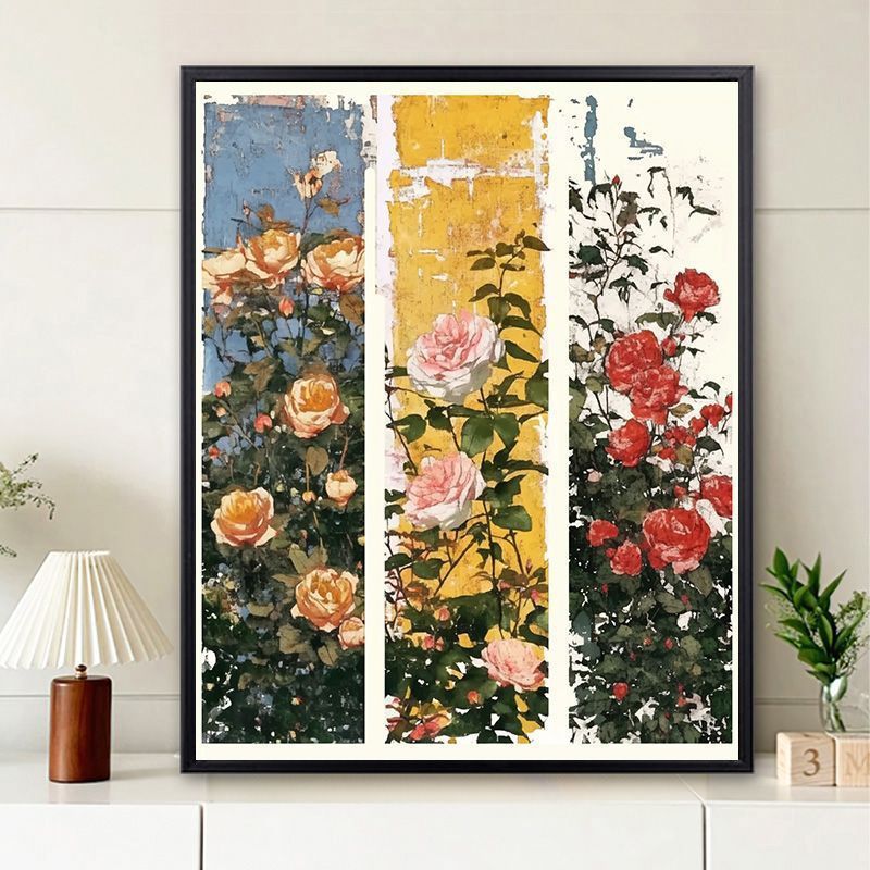Vintage Floral Wall Art Meroci