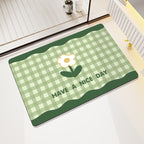 Cheerful Floral Design Indoor Area Mat