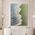 Textured Coastal Waves Canvas Art