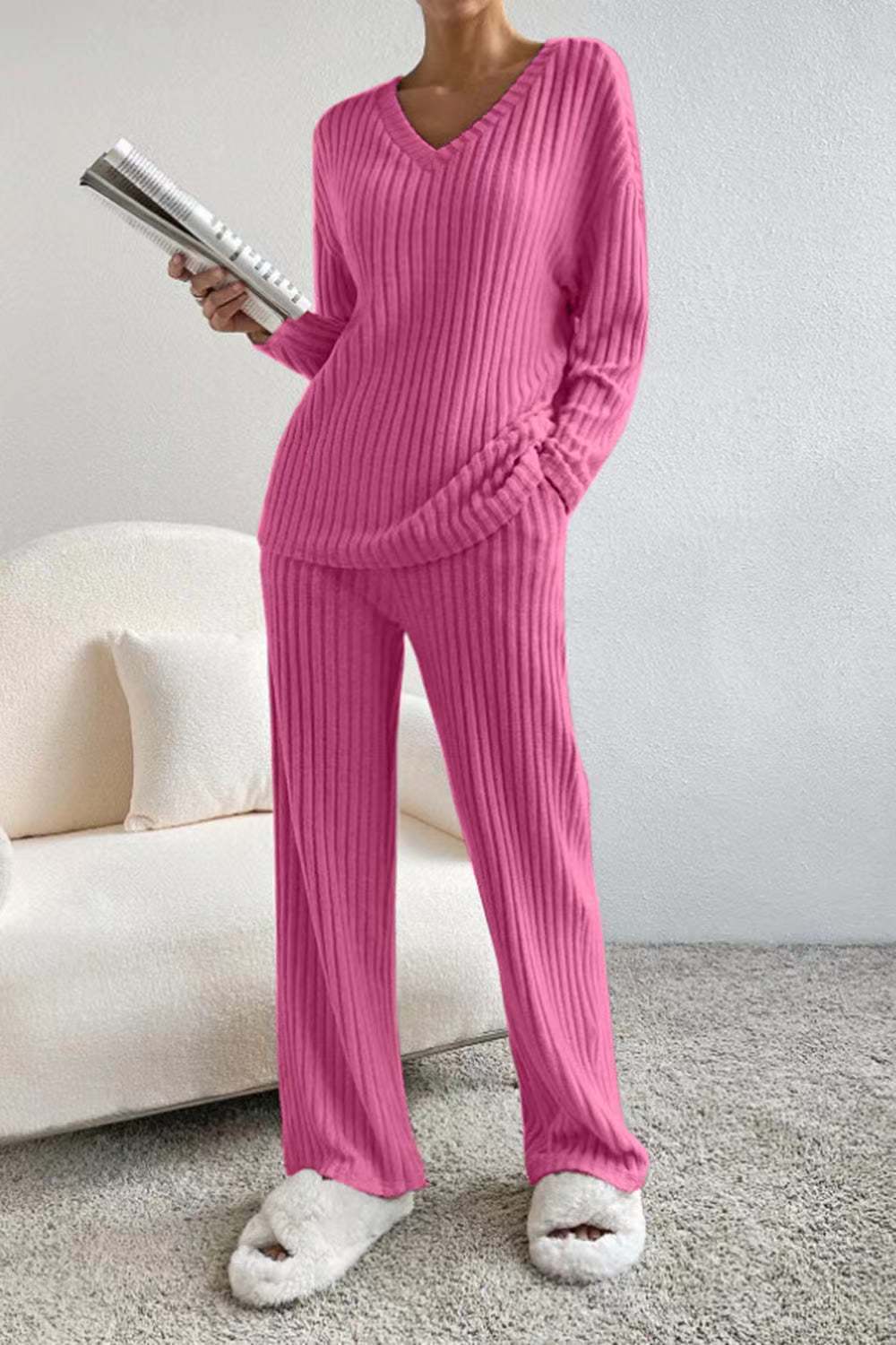 Sylis | Ribbed Knit Lounge Set