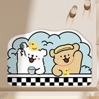 Playful Cartoon Theme Bath Mat