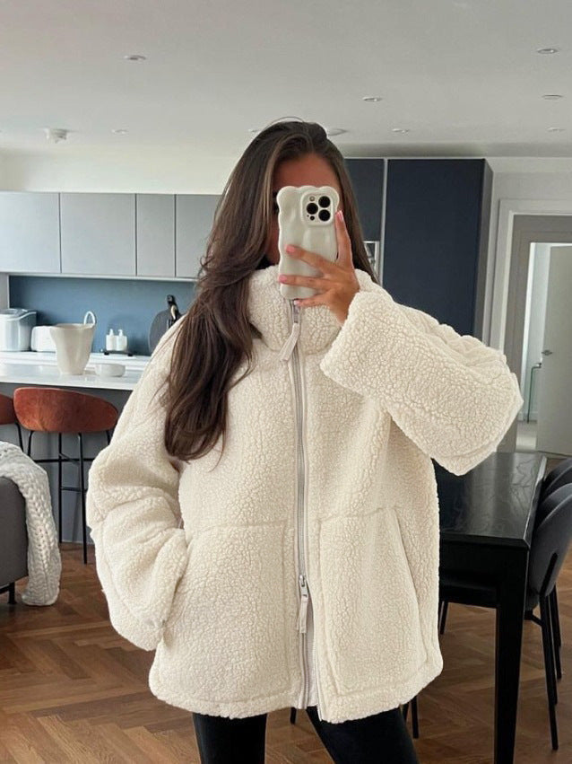 Sylis Oversized Fleece Jacket Heidi-Fashion