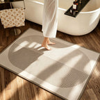 Geometric Pattern Soft Memory Foam Bath Mat