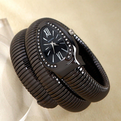 Sylis-Mode | Snake watch with quartz movement and personalized bracelet