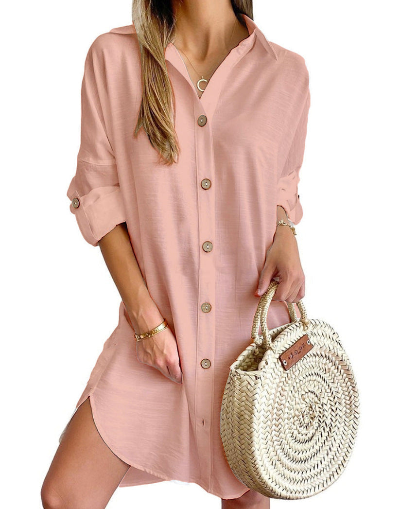 Sylis | Button-Up Shirt Dress