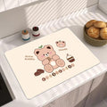 Cute Cartoon Food-Themed Kitchen Mat