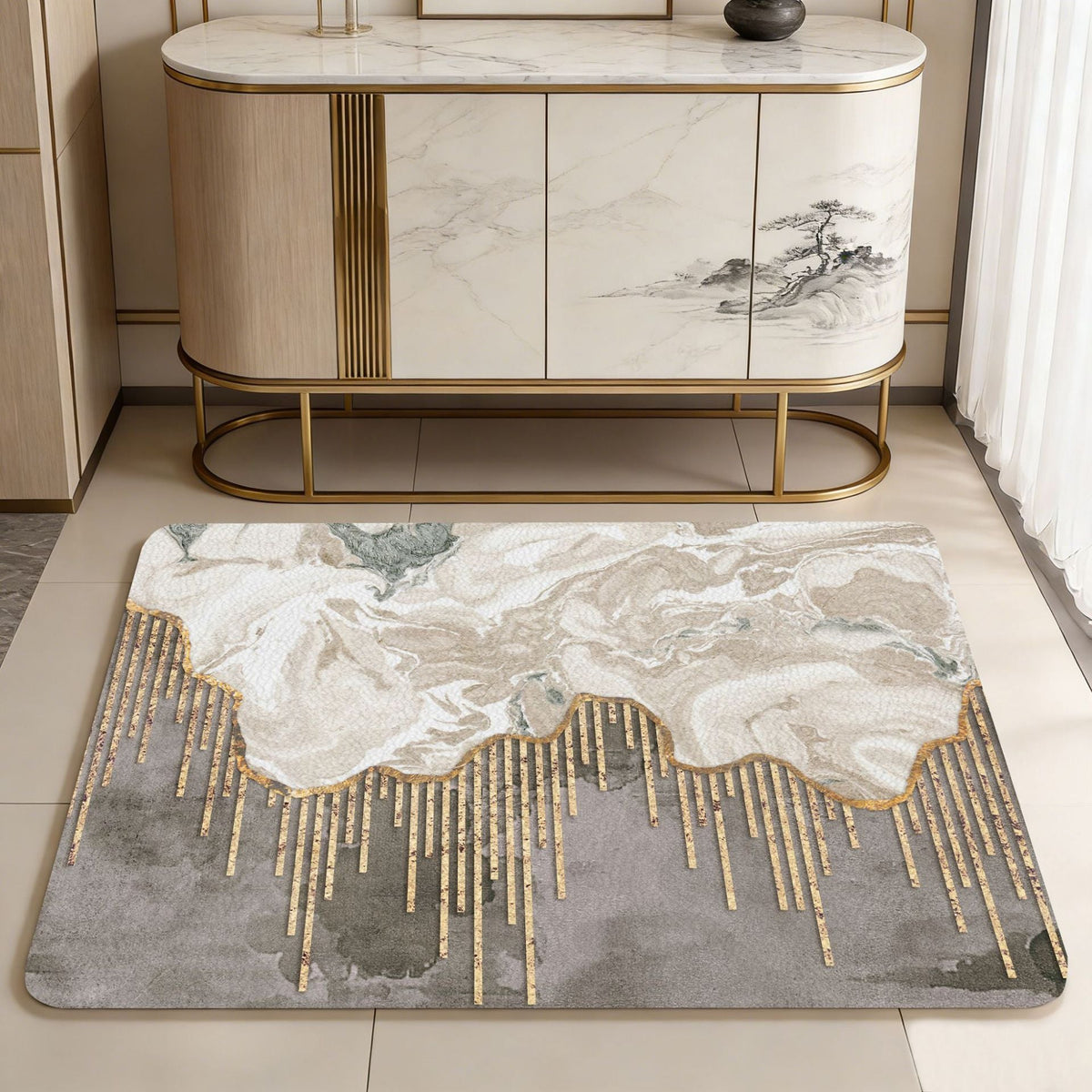 Fun Citrus-Themed Bath Mat