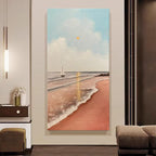 Coastal Beach Sunset Canvas Art