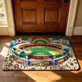 Decorative Football-Themed Area Mat