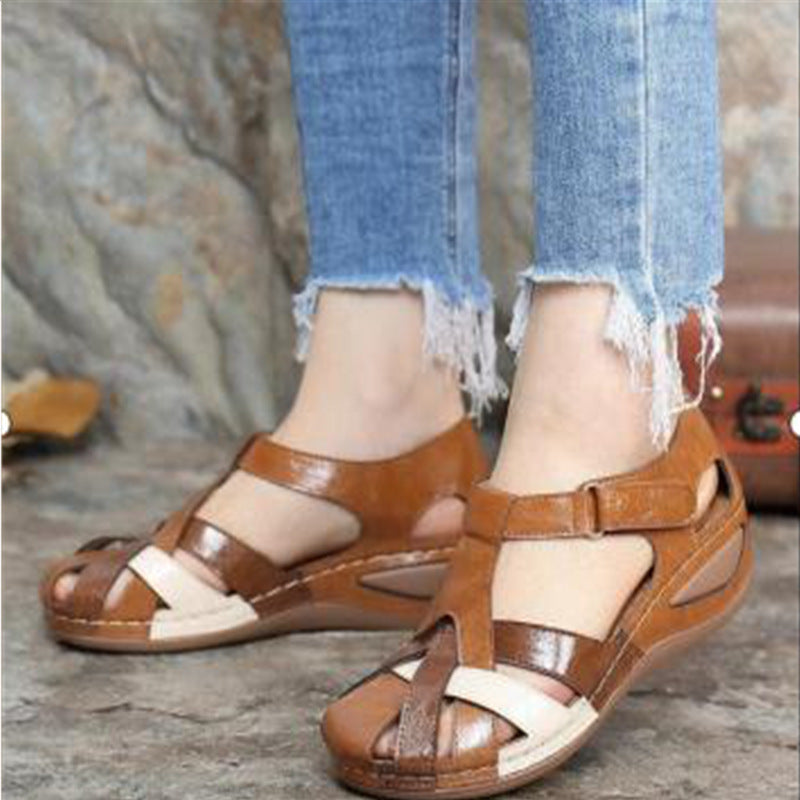 Sylis | Chic Multi-Strap Wedge Sandals