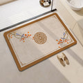Artistic Floral Bath Mat