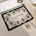 Floral Print Bath Mat
