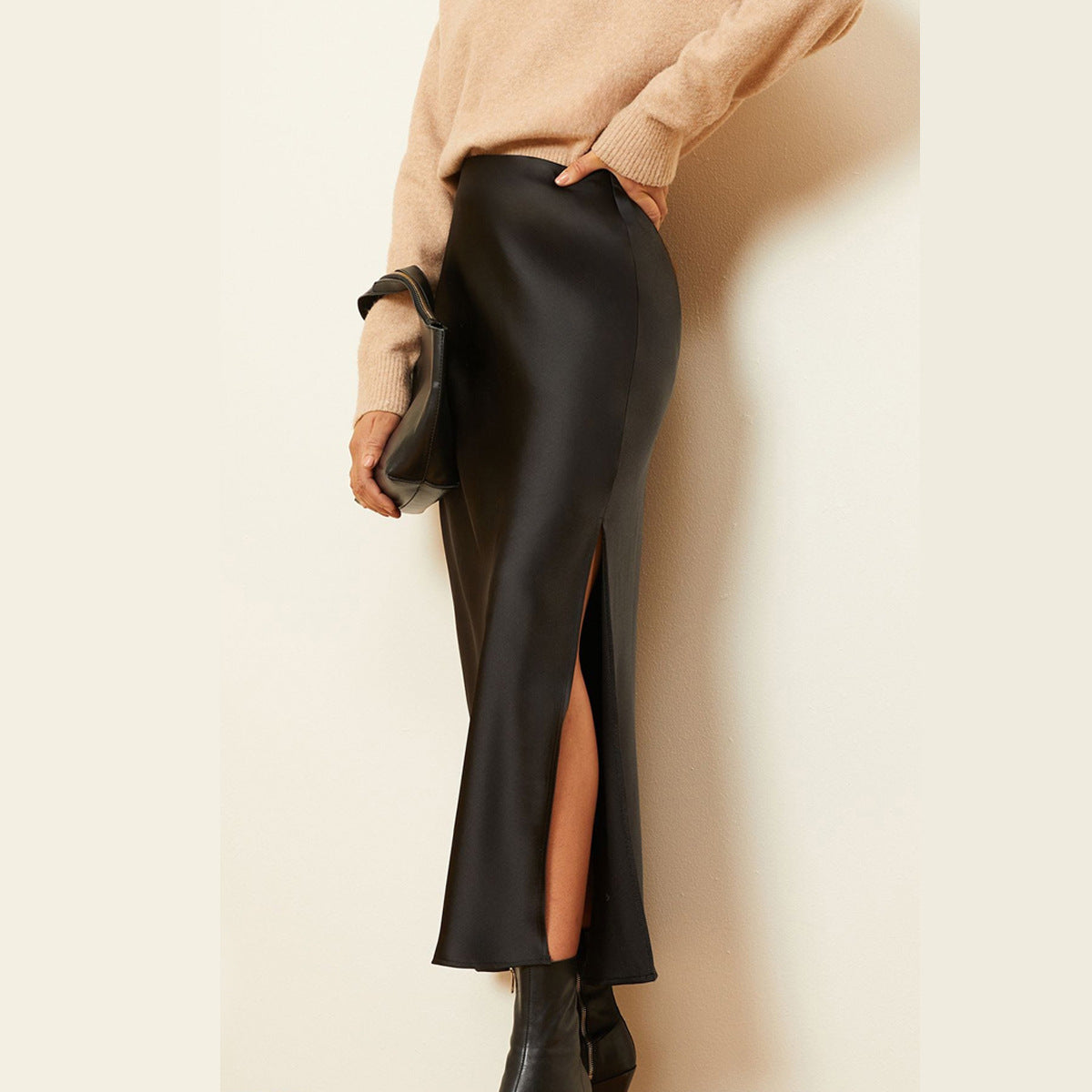 Sylis | Side-Slit Maxi Skirt