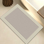 Plush Geometric Bath Mat