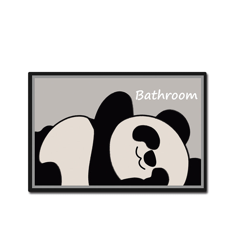 Cute Cartoon Bear-Themed Bath Mat