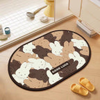 Cartoon Bunny Absorbent Bath Mat