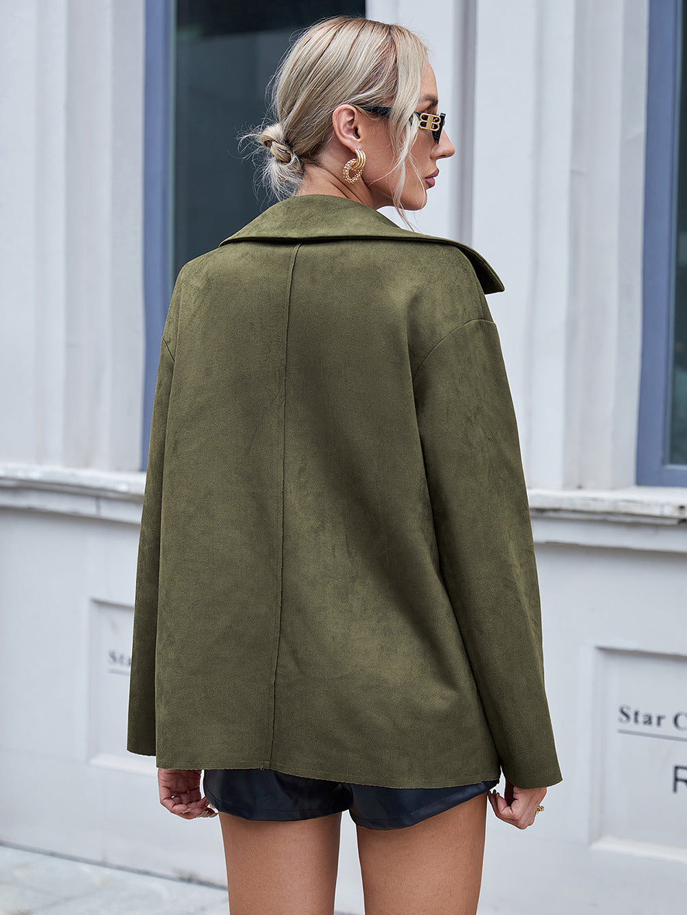 Sylis | Urban Elegance Vegan Suede Jacket