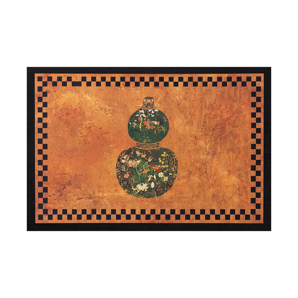 Artistic Elephant-Themed Welcome Mat