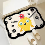 Playful Monster-Themed Bath Mat
