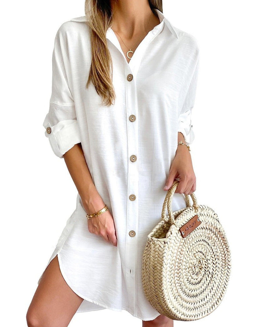 Sylis | Button-Up Shirt Dress