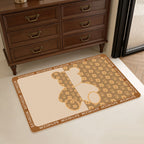 Geometric Patterned Memory Foam Bath Mat