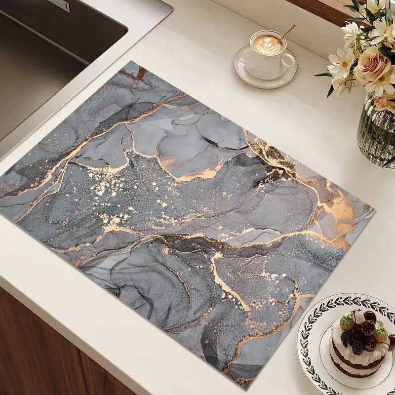Abstract Geometric Kitchen Mat