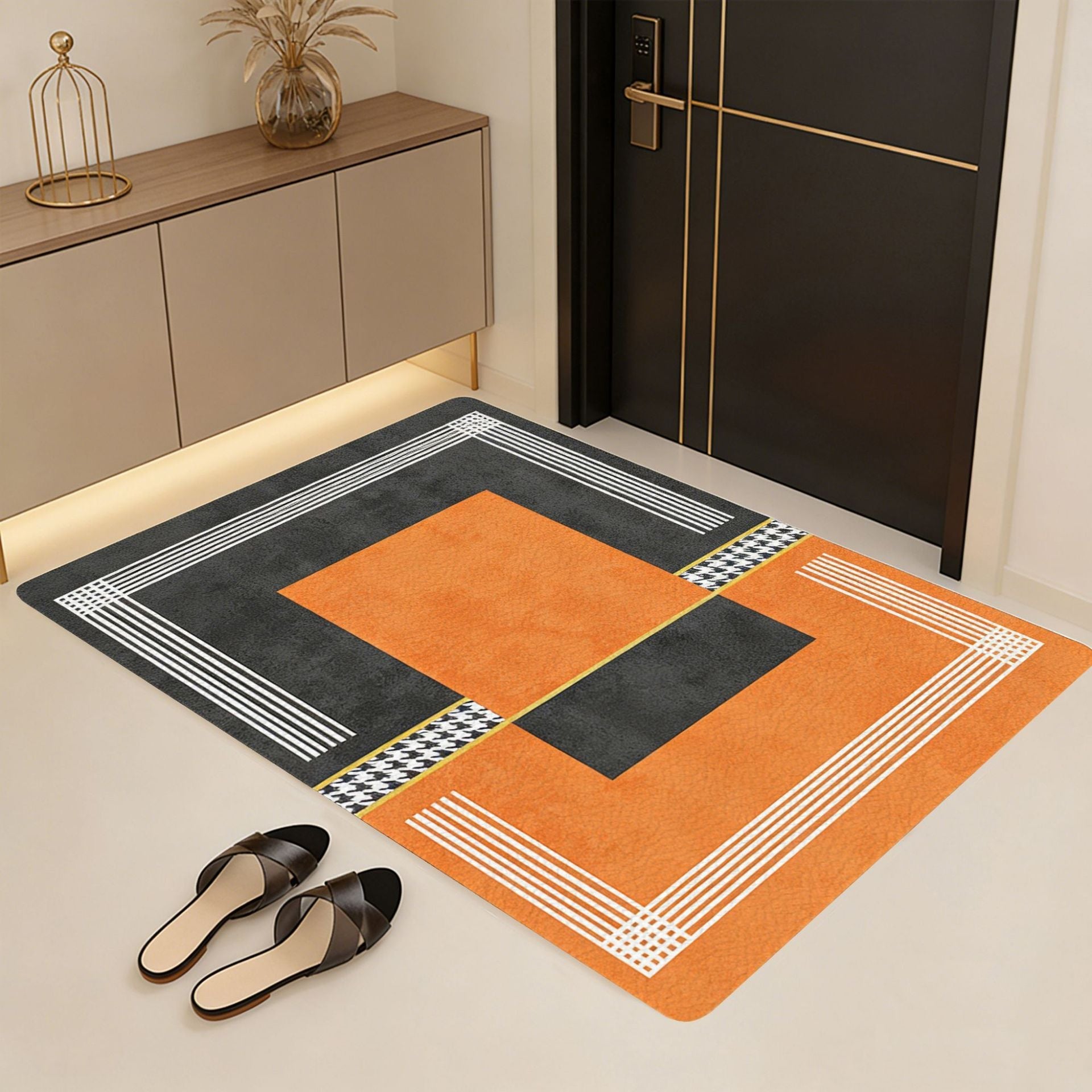 Decorative Geometric Pattern Area Mat