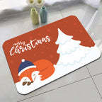 Festive Holiday-Themed Bath Mat
