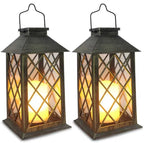 Vintage Outdoor Solar Candle Lantern