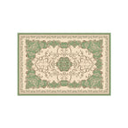 Elegant Vintage Floral Bath Mat