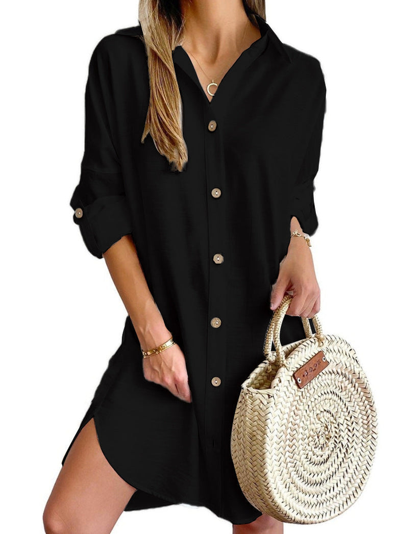 Sylis | Button-Up Shirt Dress