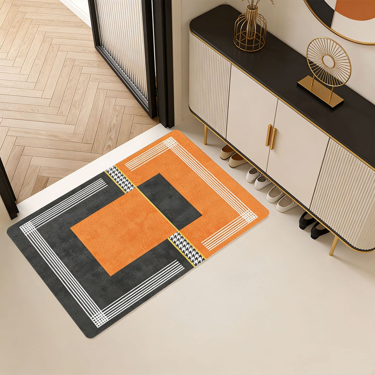 Decorative Geometric Pattern Area Mat
