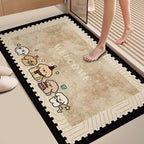 Plush Dog-Themed Bath Mat