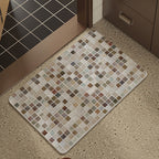 Mosaic Design Bath Mat