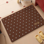 Fun Dot-Patterned Non-Slip Bathroom Mat