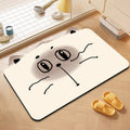 Cute Cat-Themed Bath Mat