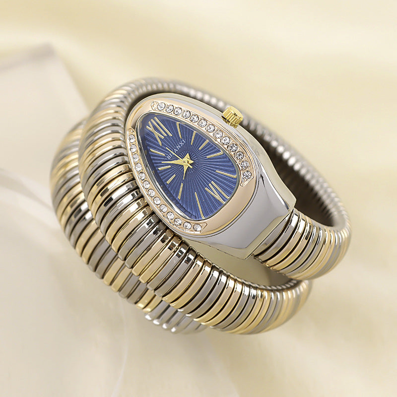 Sylis-Mode | Snake watch with quartz movement and personalized bracelet